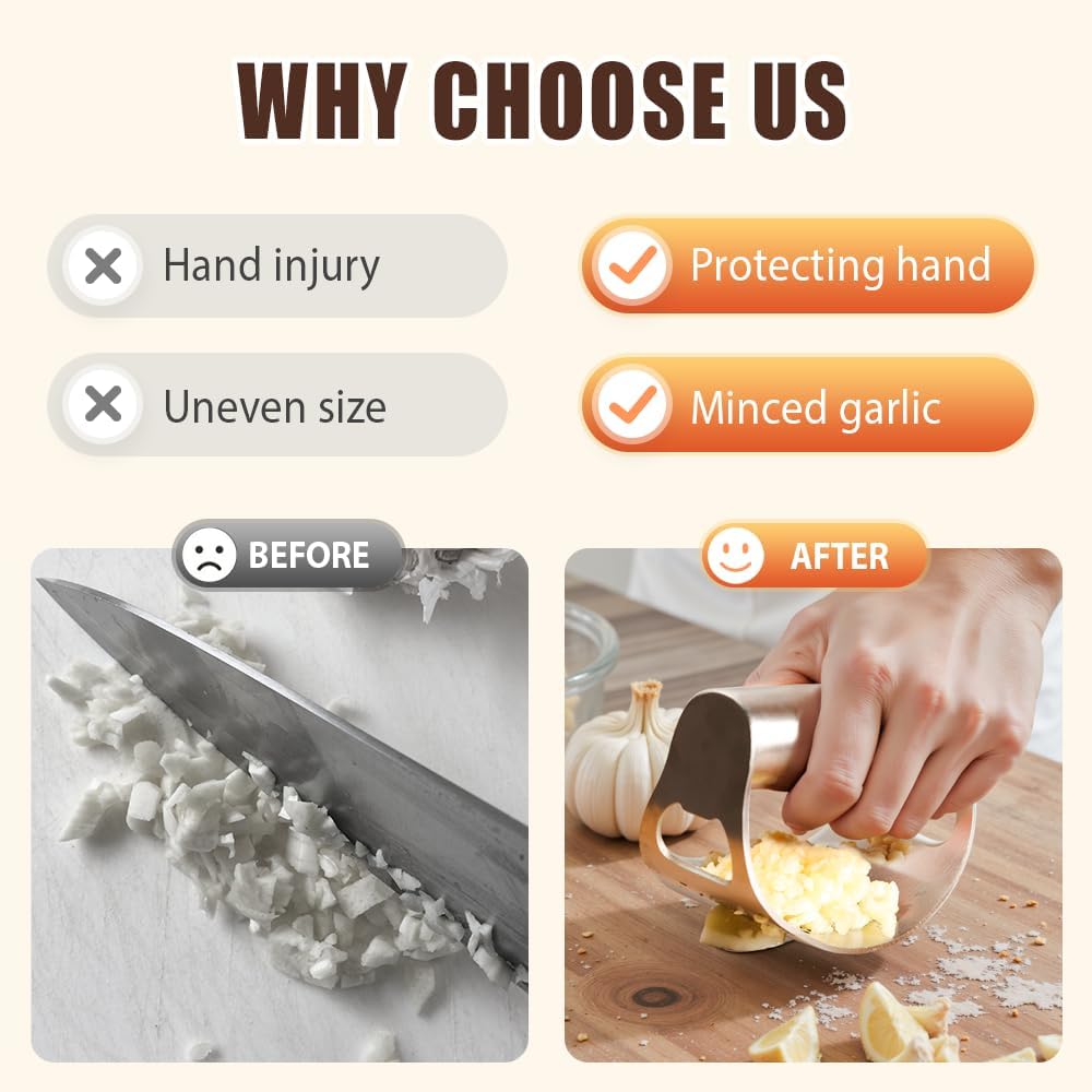 Stainless Steel Garlic Rocker,2025 New Stainless Steel Garlic Press,Garlic Press Rocker,Garlic Cutter (1)