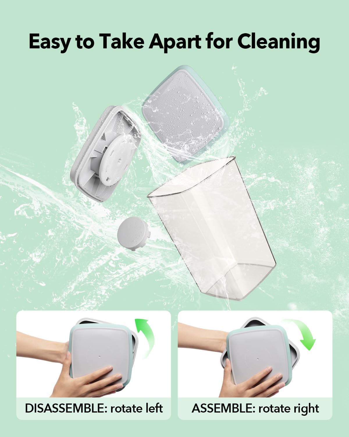 Ankou Airtight Food Storage Container with Pop Lid & 130ml Scoop, 4L/4.2qt *4 BPA-Free Cereal, Rice, Flour, Pasta & Snack Container, Stackable & Durable,Kitchen Pantry Organizer