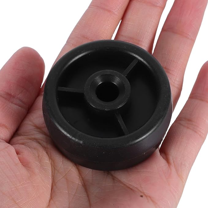 DECHOUS Heavy Duty Plastic Roller Wheel Replacement for Fitness Equipment Smooth Workout Plastic Casters for Treadmill Exercise Bike Home Gym