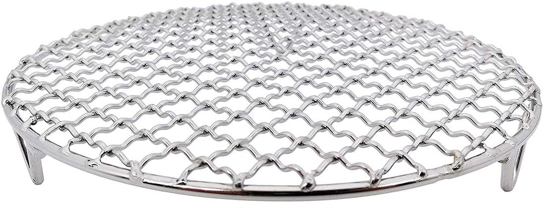 Versatile Round 304 Stainless Steel Cooling Rack Baking,Heat Resistant Rust Proof Sturdy Durable Dia 10.4"