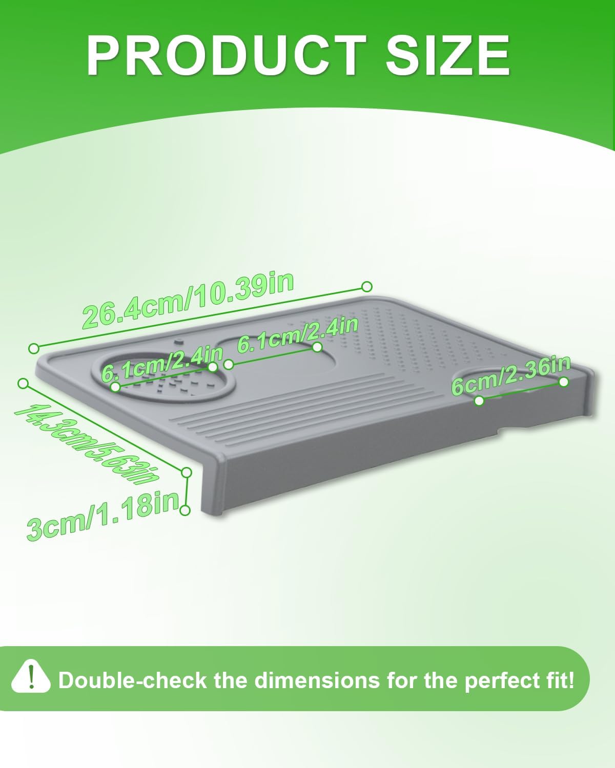 Upgraded Silicone Tamping Mat & Brush, Tamper Mat for Espresso Machine, Waterproof Heat Resistant Tamp Station for Home Baristas Tools, Gray