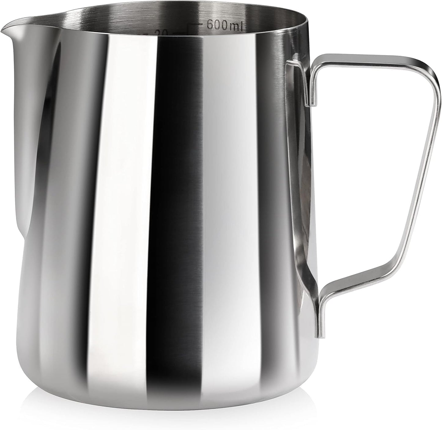 New Star Foodservice Commercial Grade Stainless Steel 18/8 Frothing Pitcher (20-Ounce (Frothing Pitchers))