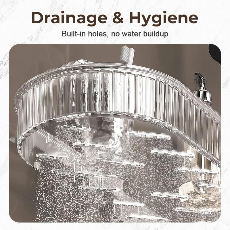 Universal Removable Faucet Storage Rack, Removable Faucet Storage Rack Installs (Black)