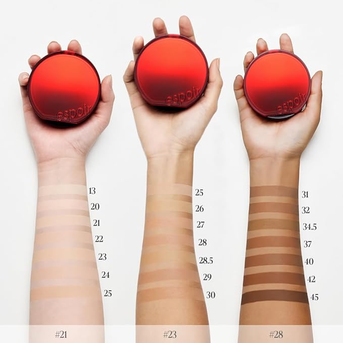 espoir [NEW] Be Velvet Cushion Foundation | Quick and Easy Coverage with Long-lasting Color by Zero Oxidation (#40 Sun Tan, 0.46 Ounce (Pack of 1))