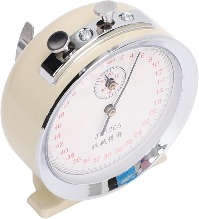 Mechanical Stop Watch, J01205 60 Second Sports Chronograph Running Timer for Physical Experiments Running Cycling