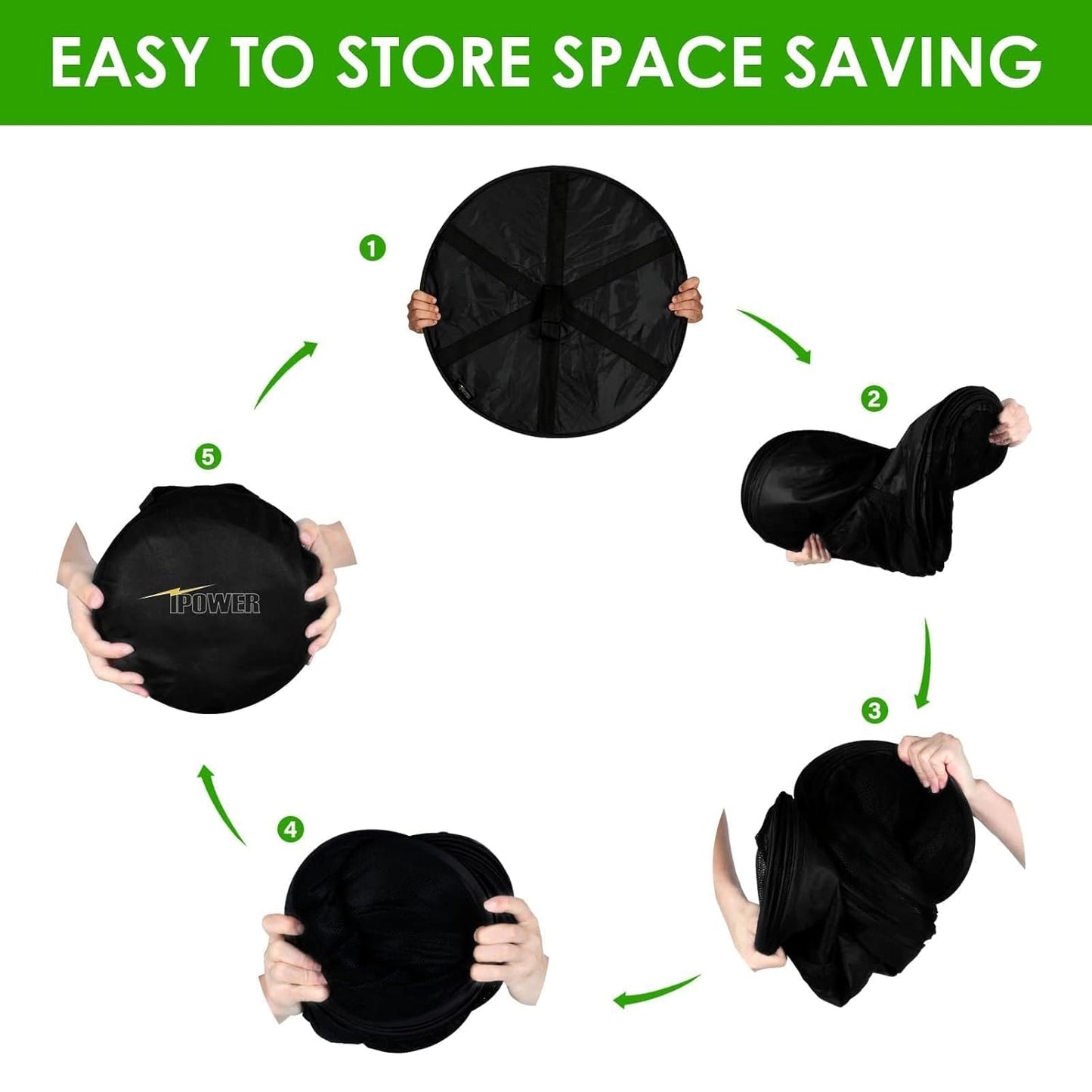 Simple Deluxe 6 Layer 24'' Herb Drying Rack with Hook, Opendoor Design Hanging Dry Mesh Folding Basket Dryer for Clothes, Herbs