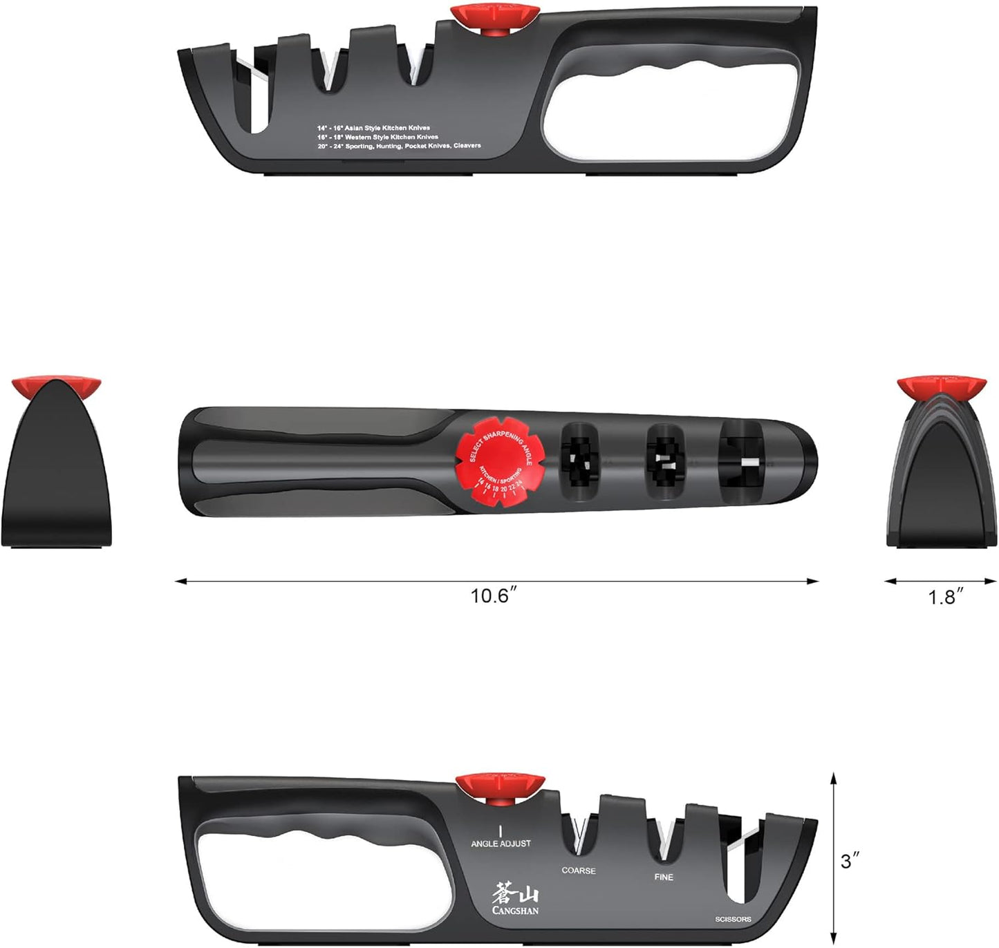 Cangshan HELENA Series German Steel Forged Knife Block Set (10-Piece, White)