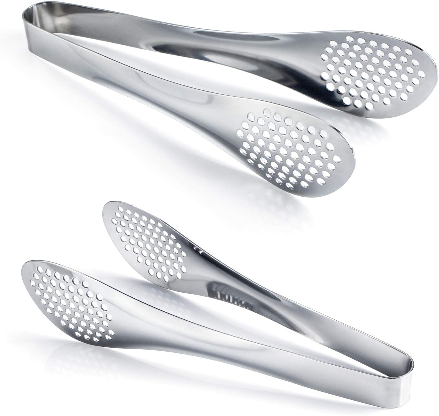 MSY BIGSUNNY 9 inch Buffet Tongs, Set of 2 Stainless Steel Food Serving Tongs