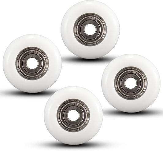 Total Gym Replacement Set of 4 Wheels/Rollers for Models 2000, 3000, Some 3000 XL, and a Few Very Early XL(White)