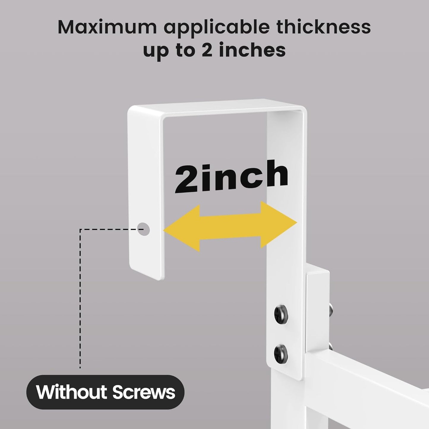 Pantry Door Organizer 12 Inch Wide, 9 Tier Hanging Adjustable Over the Door Spice Rack For Narrow Space,Matt White