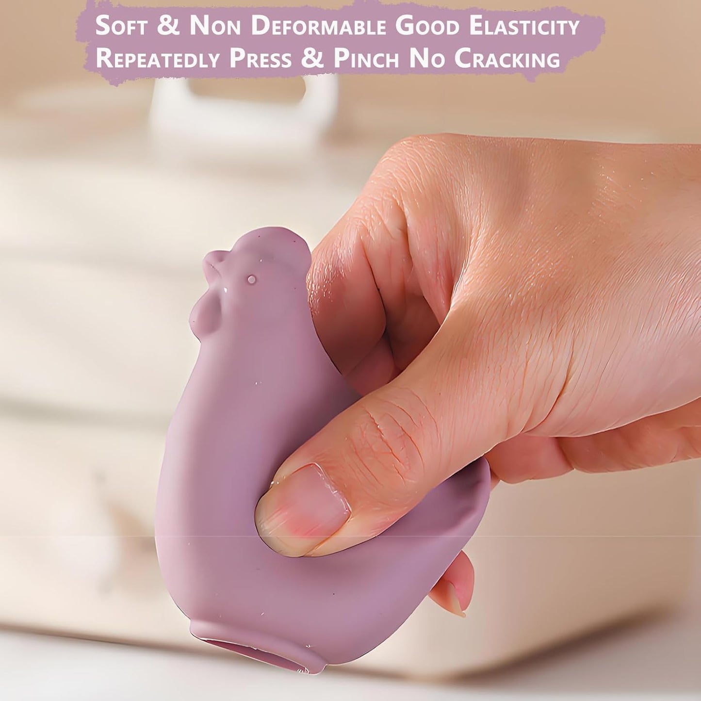 New Egg Separator for Raw Eggs, Egg Yolk Separator, Baking Tools for Home Chefs & Cooking, No Mess & Dishwasher Safe （Silicone Pink）