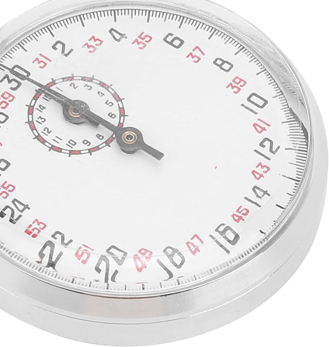 Mechanical Stopwatch Metal Mechanical Stop Watch Analog Handheld Running Timer Cycling Count Timer Large Dial Display Physics Teaching Equipment