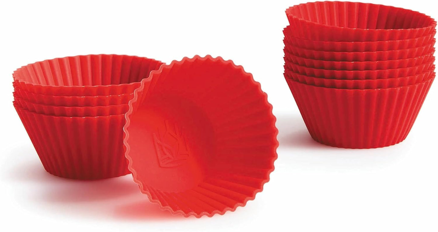 King Arthur Baking Company Non-Stick Silicone Muffin Cups, High-Heat Safe, Regular Size, Set of 12