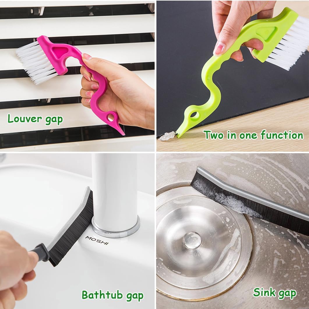 26Pcs Small Cleaning Brush,Crevice Cleaning Brushes Small Spaces,Gap Cleaning Tool Set,Window Groove Cleaning Brush,Crevice Cleaning Tool