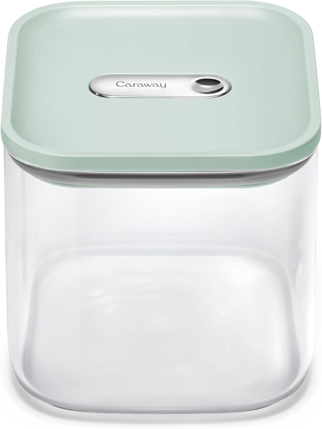 Caraway 2.5qt Glass Airtight Food Storage Container with Lid – Non-Toxic, BPA-Free Kitchen Storage Container – Stackable, Space-Saving Airtight Container for Dry Goods and More - Mist