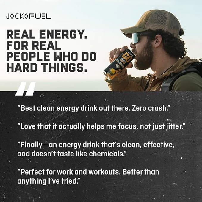 Jocko GO Energy Drink (Afterburner Orange) - Keto, Vitamin B12, Vitamin B6, Electrolytes, L Theanine, Magnesium- Energy Boost, Sugar Free Nootropic Monk Fruit Blend - 12 Pack