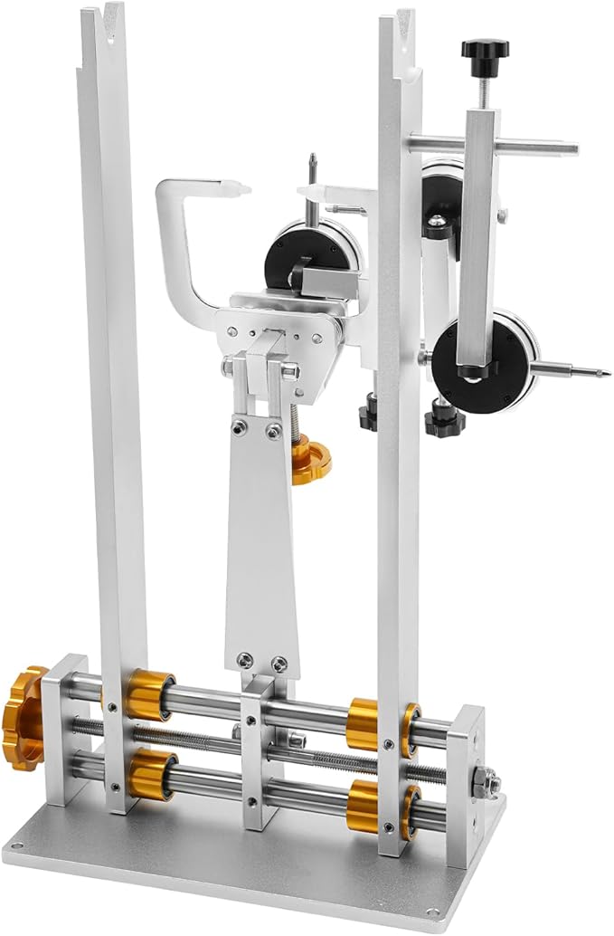 Bicycle Wheel Truing Stand, Professional Bike Wheel Repair Bracket with 3 Guages for 10-29 inch Wheels, Adjustable Rim Width