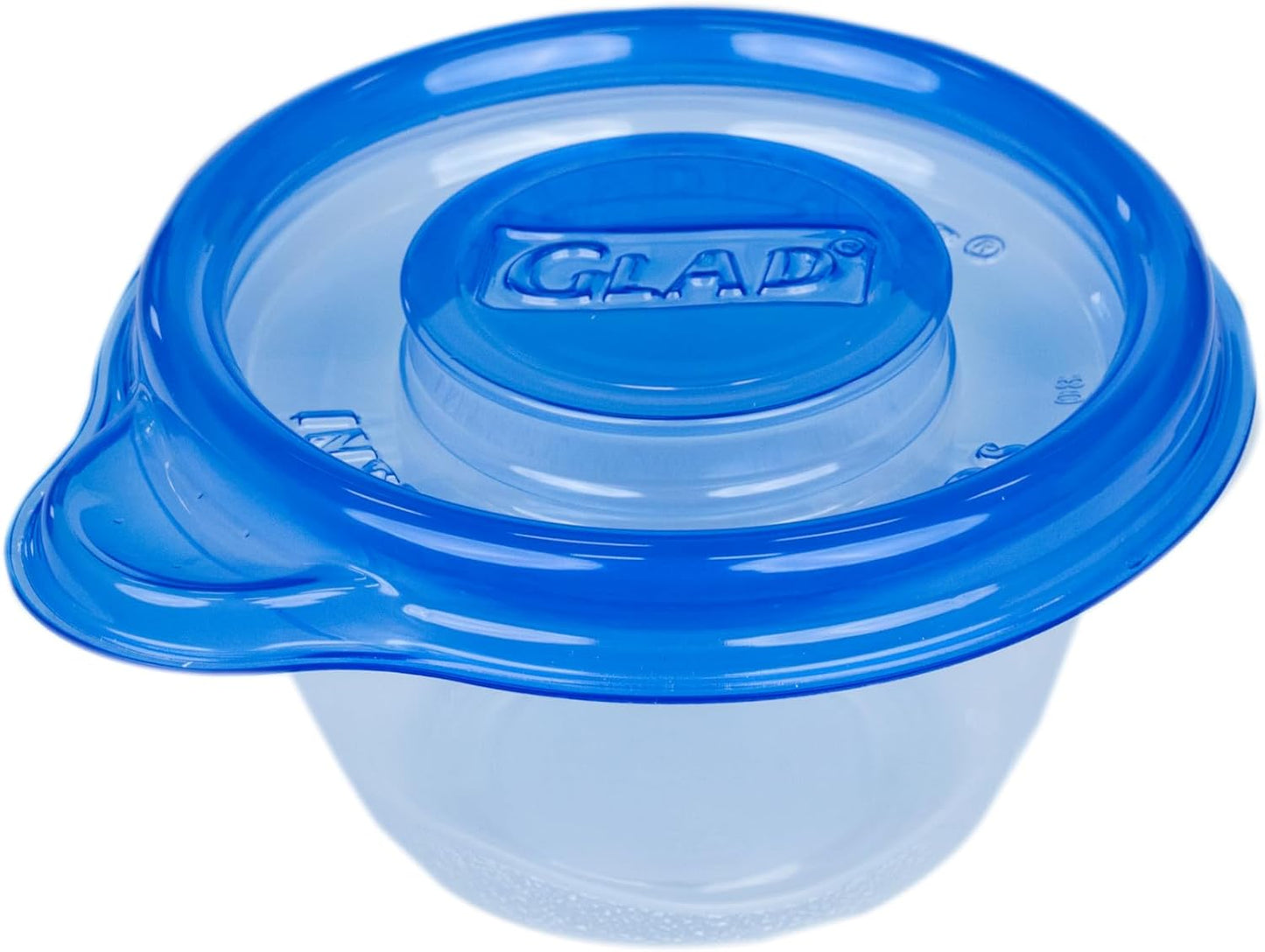 Glad GladWare Mini Round Food Storage Containers - Small Meal Container Holds up to 4 Ounces of Food - Lock Tight Seal, 8 Count