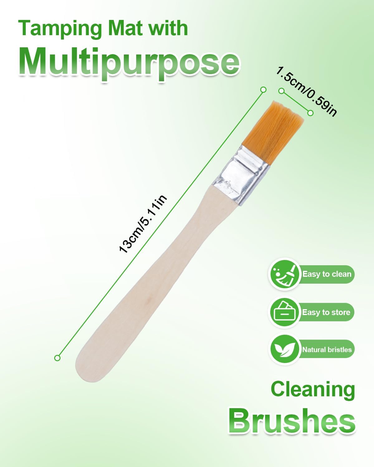 Upgraded Silicone Tamping Mat & Brush, Tamper Mat for Espresso Machine, Waterproof Heat Resistant Tamp Station for Home Baristas Tools, Gray