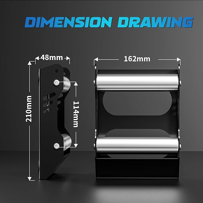 Motorcycle Wheel Cleaning Stand Universal Wheel Roller Stand for Tire Cleaning & Chain Lubrication Heavy Duty Paddock Stand for Street Bike (Motorcycle < 700 LB & Tire Width <260 mm) Black