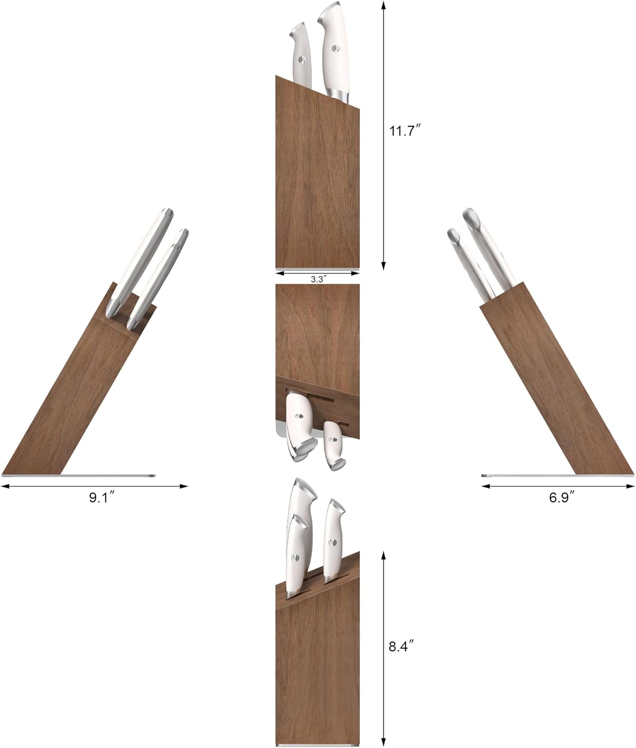 Cangshan Thomas Keller Signature Collection 4-Piece Knife Block Set, White