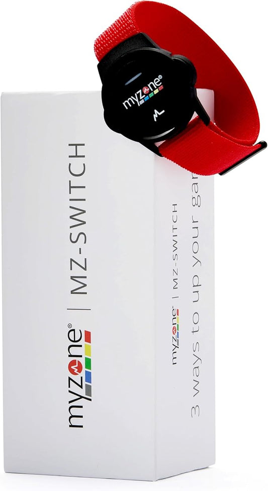 MYZONE MZ-Switch Physical Activity Heart Rate Monitor – A Water Proof Fitness Tracker for Wrists, Arms & Chest