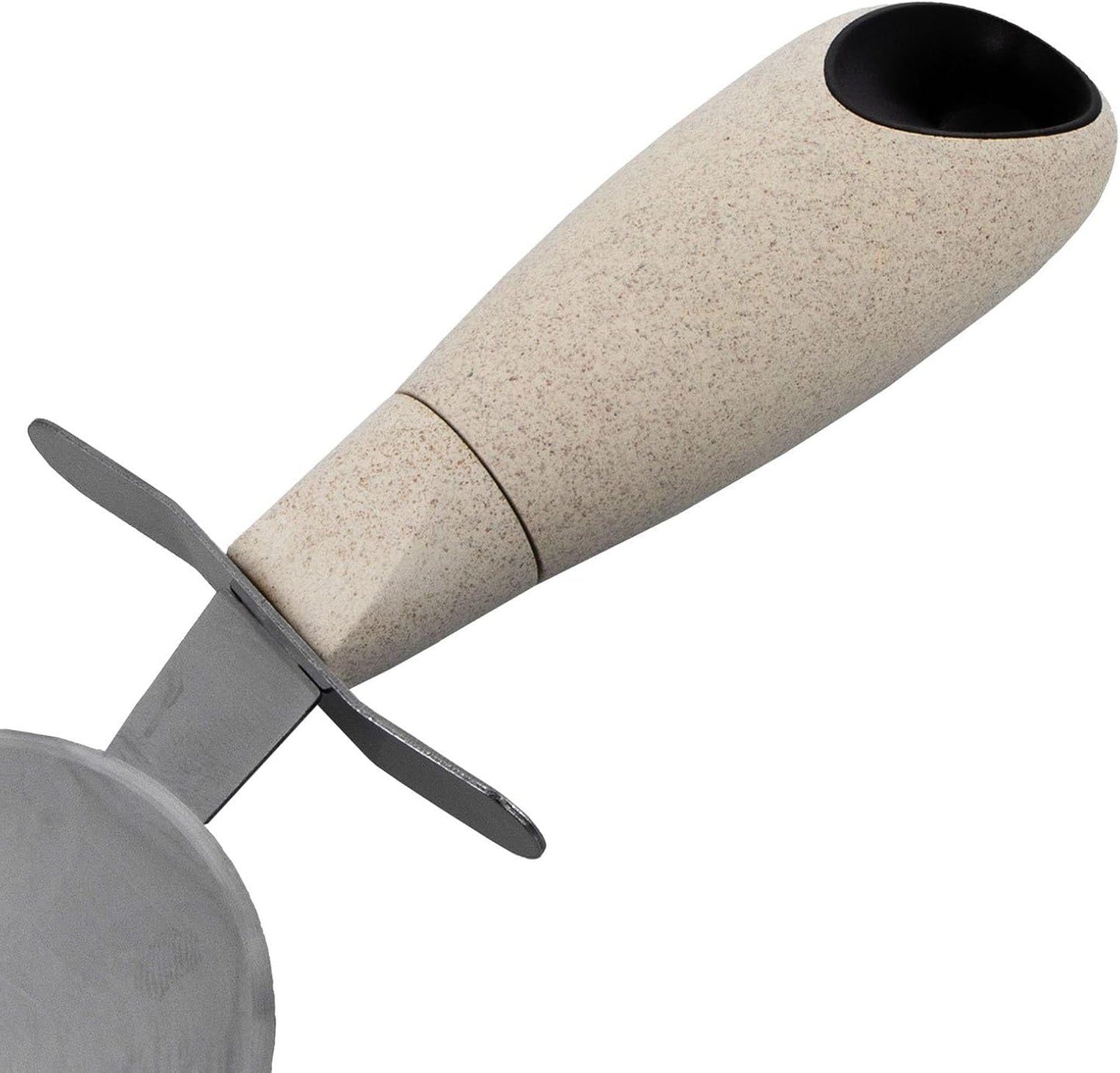 Beille Cream Stainless Steel Wheat Straw Pizza Cutter Kitchen Utensil Home Goods