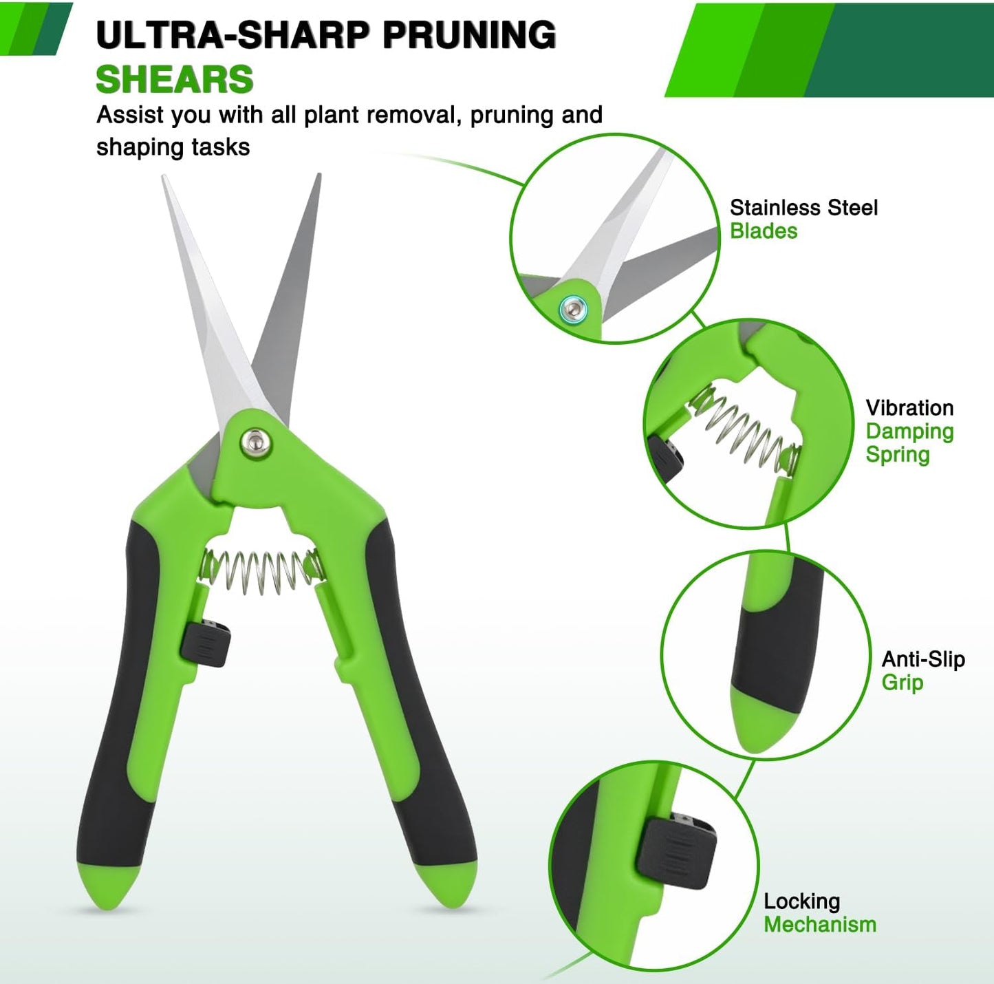 Yesker 6 Layer Herb Drying Rack Hanging Mesh Net Foldable Plant Drying Racks 24" w Green Zipper Pruning Shears Hook Dryer Hanging Rack for Herbs Seed Bud Fruit Clothes Grow Tent Closets Garden Outdoor