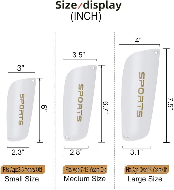 Soccer Shin Guards for Kid Youth Teen Adult - Shin Guards Sleeves with Inserted Pocket Cushion Protection Reduce Shocks and Injuries for TeamSports