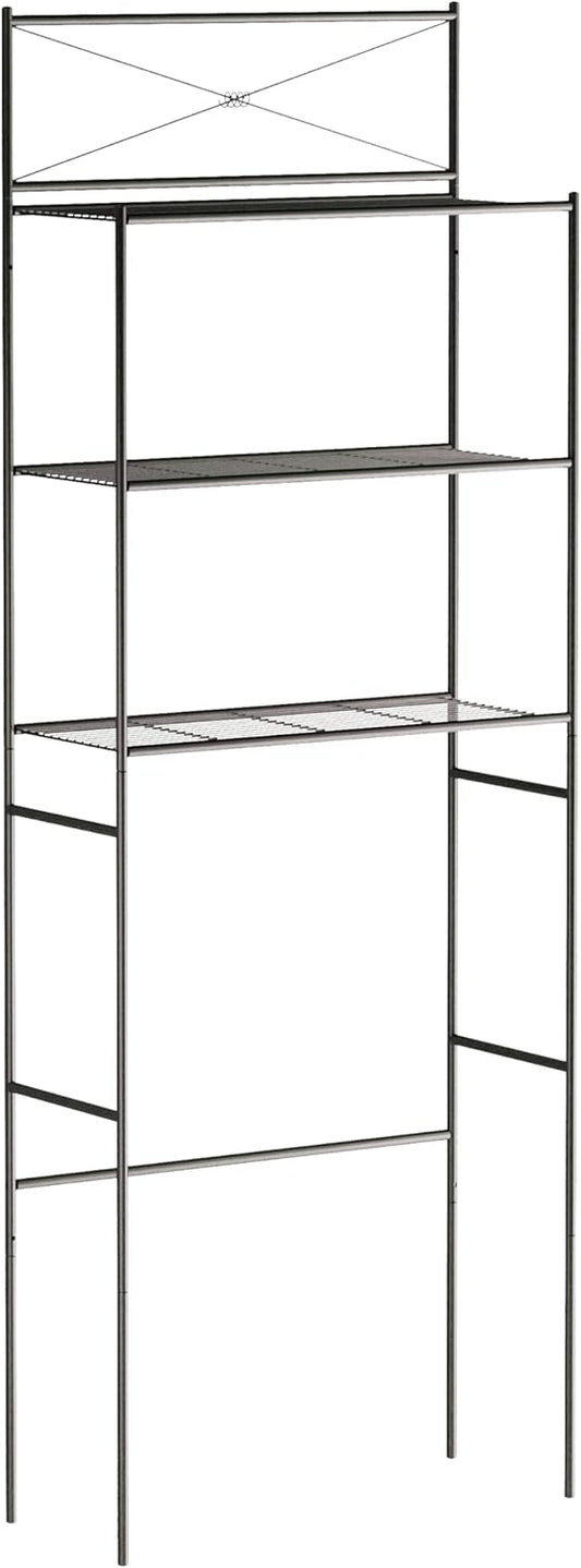 Zenna Home Over the Toilet Storage Shelf Space Saver, Behind Toilet Bathroom Organizer and Storage, Metal Bathroom Organizer with 3 Shelves, Oil Rubbed Bronze