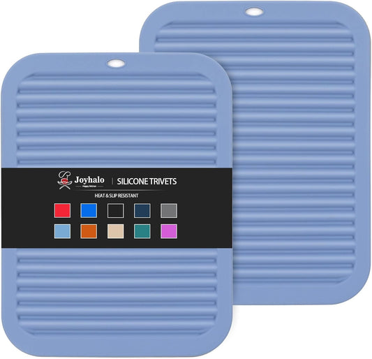 Joyhalo Silicone Trivet Mats Pot Holder Hot Pads Plate Holder Gripper Pad Garlic Peeler Drying Mat Coasters