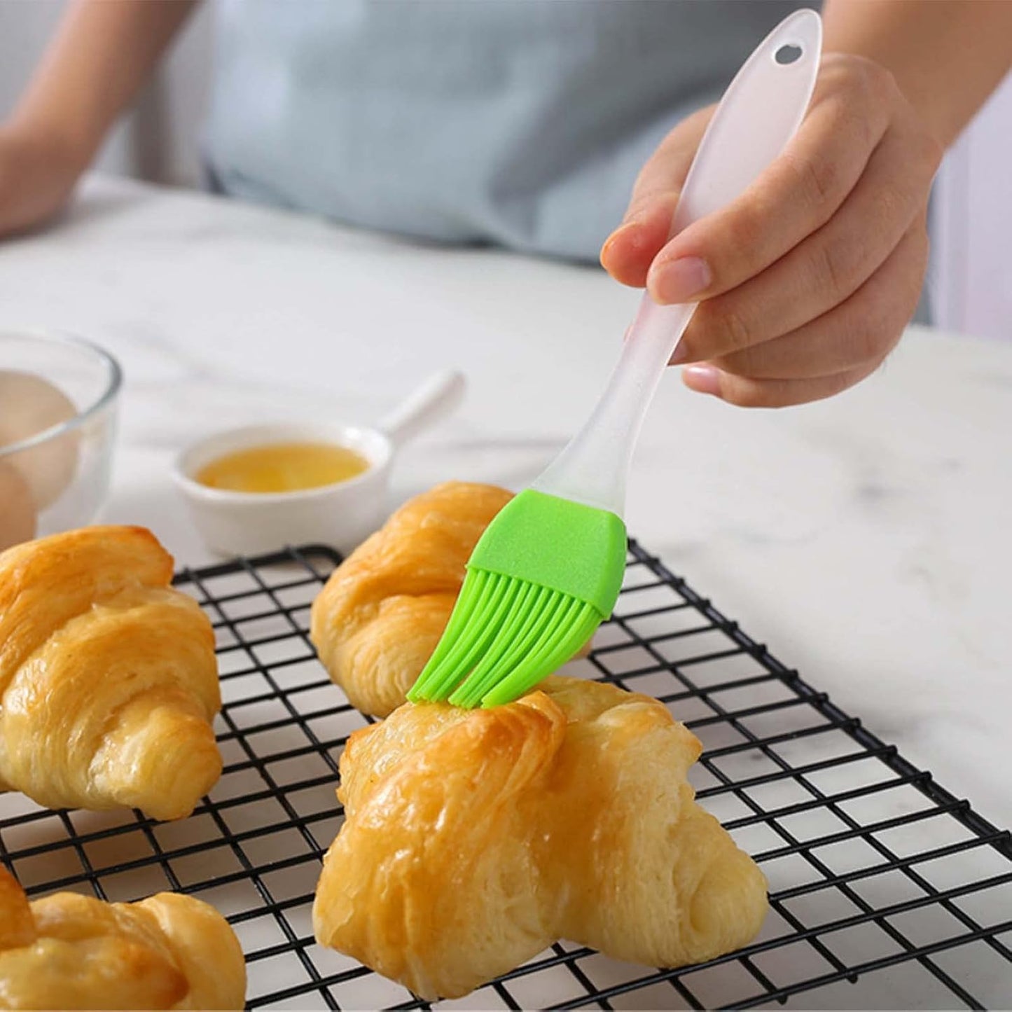 Silicone Pastry Brush 5 Pack Basting Brush Heat Resistant Kitchen Food Brushes for Cooking Basting BBQ Baking