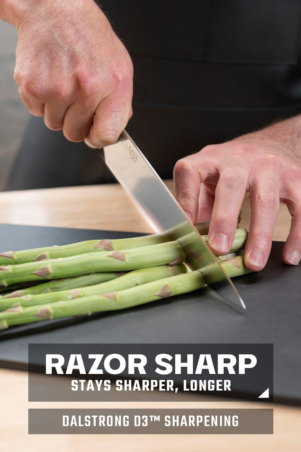 Dalstrong Knife Block Set - 8 Piece - Vanquish Series - Forged High Carbon German Steel - Kitchen Knife Set - Premium Wood Block - White POM Handle - NSF Certified