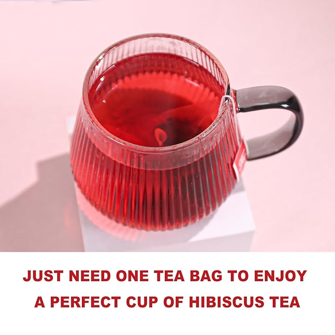 TEARELAE - Hibiscus Tea Bags - 2g x 80 Count - 100% Pure Hibiscus Flowers - Country of Origin Nigeria - Non-GMO - Caffeine-free - Aid Digestion & Support Heart Health