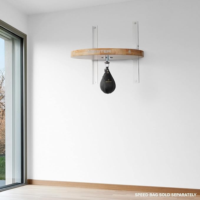 Meister SpeedKills M2 Speed Bag Platform - Height Adjustable 2" Solid Hardwood w/Swivel - Amber