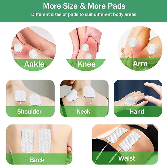 TENS Unit Replacement Pads 22Pcs TENS Unit Pads for Multiple Pain Relief TENS Pads Replacement Electrode Pads Compatible with TENS 7000, AUVON, NURSAL, Etekcity, Nicwell Care, HealthmateForever TENS