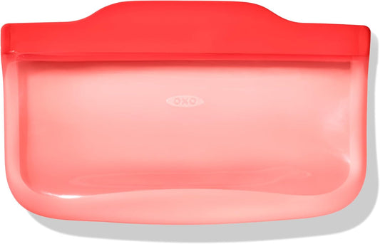 OXO Good Grips Silicone Reusable Bag – Snack Bag (12 oz) - Watermelon