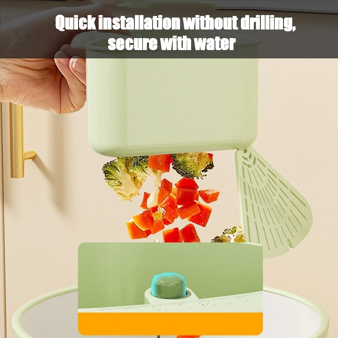 Suction Cup Sink Corner Rack, Sink Strainer Basket, 2025 New Upgraded Suction Cup Press Sink Drainer Basket, Press Automatic Dumping Sinks Strainer Basket (2pcs-b)