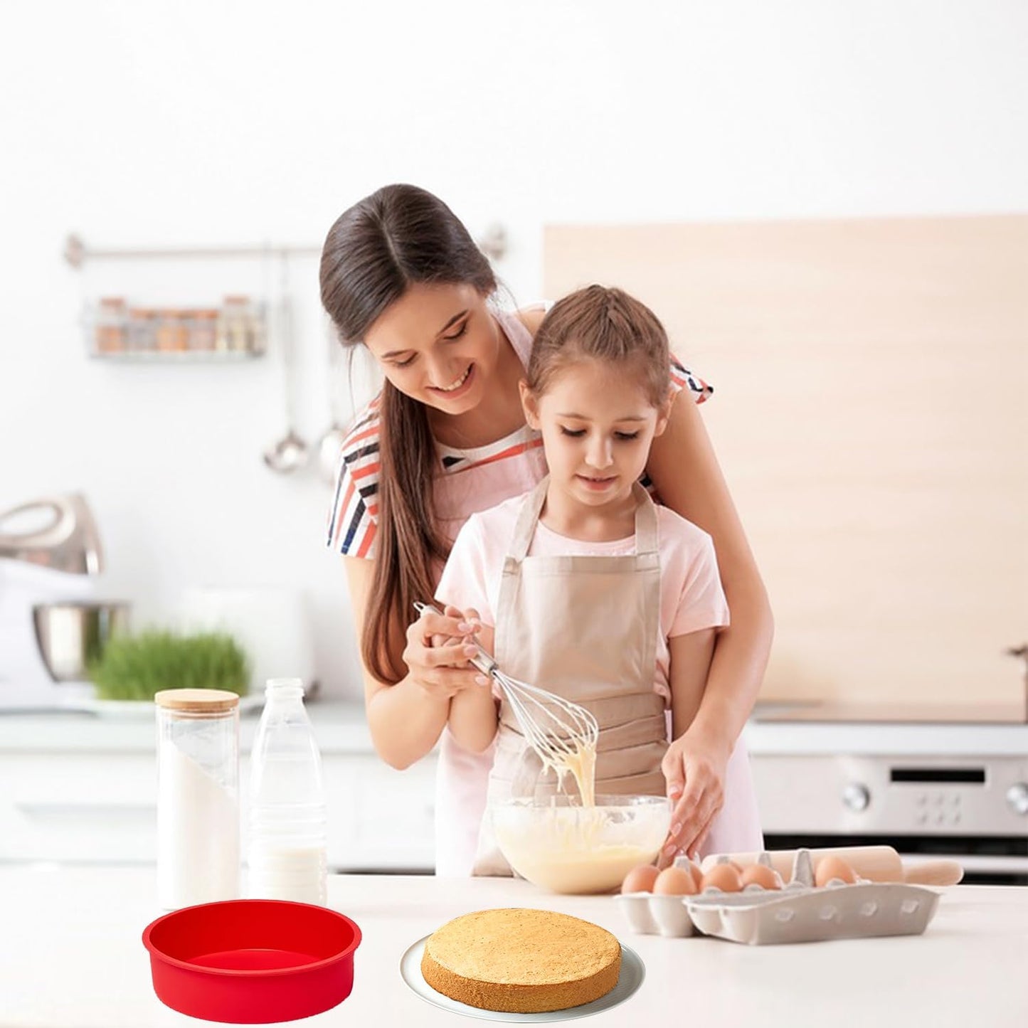 SOV Silicone Springform Pan Protector for 7.5inch Pans, Silicone Cheesecake Waterbath Pan Protector for Preventing Water from Entering (10 inch)