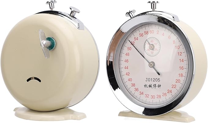Mechanical Stop Watch, J01205 60 Second Sports Chronograph Running Timer for Physical Experiments Running Cycling