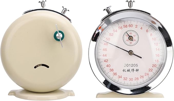 Mechanical Stop Watch, J01205 60 Second Sports Chronograph Running Timer for Physical Experiments Running Cycling