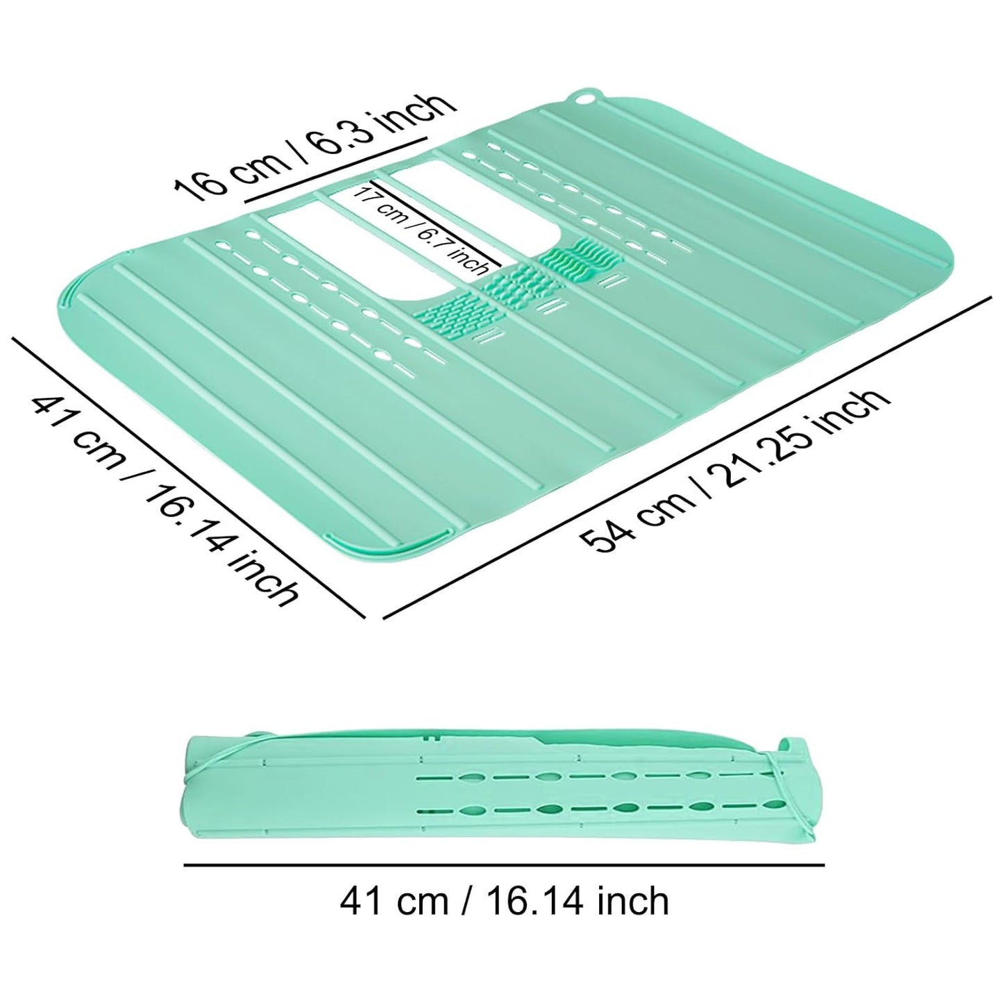 Sink Foldable Cover for Counter Space - Makeup Brush Cleaning Mat - Bathroom Makeup Tools Organizer Space Saver Bathroom Sink Silicone Cover