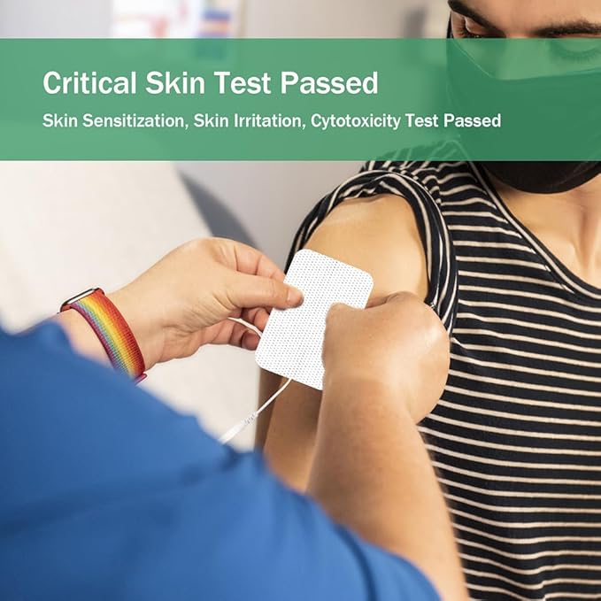 TENS Unit Replacement Pads 22Pcs TENS Unit Pads for Multiple Pain Relief TENS Pads Replacement Electrode Pads Compatible with TENS 7000, AUVON, NURSAL, Etekcity, Nicwell Care, HealthmateForever TENS