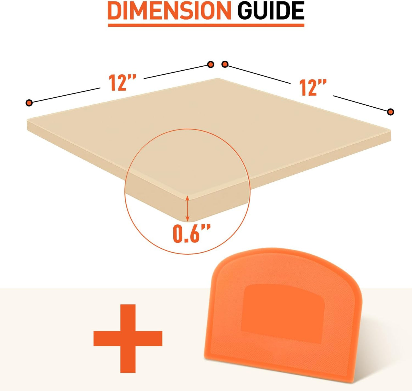 Pizza Stone for Oven and Grill, 12 Inch Square Baking Pan, Heavy Duty Small Cordierite Pizza Grilling Stone, Thermal Shock Resistant, Includes Durable Metal Scraper