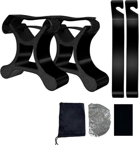 Portable Repair Stand,For Bicycles,eBikes,Compatible w All Electric Bikeswith Maintenance Bracket,Pry Bar,Cushion Cover, Black,Carrying Case,Absorbent Cloth,Waterproof Seat Cover