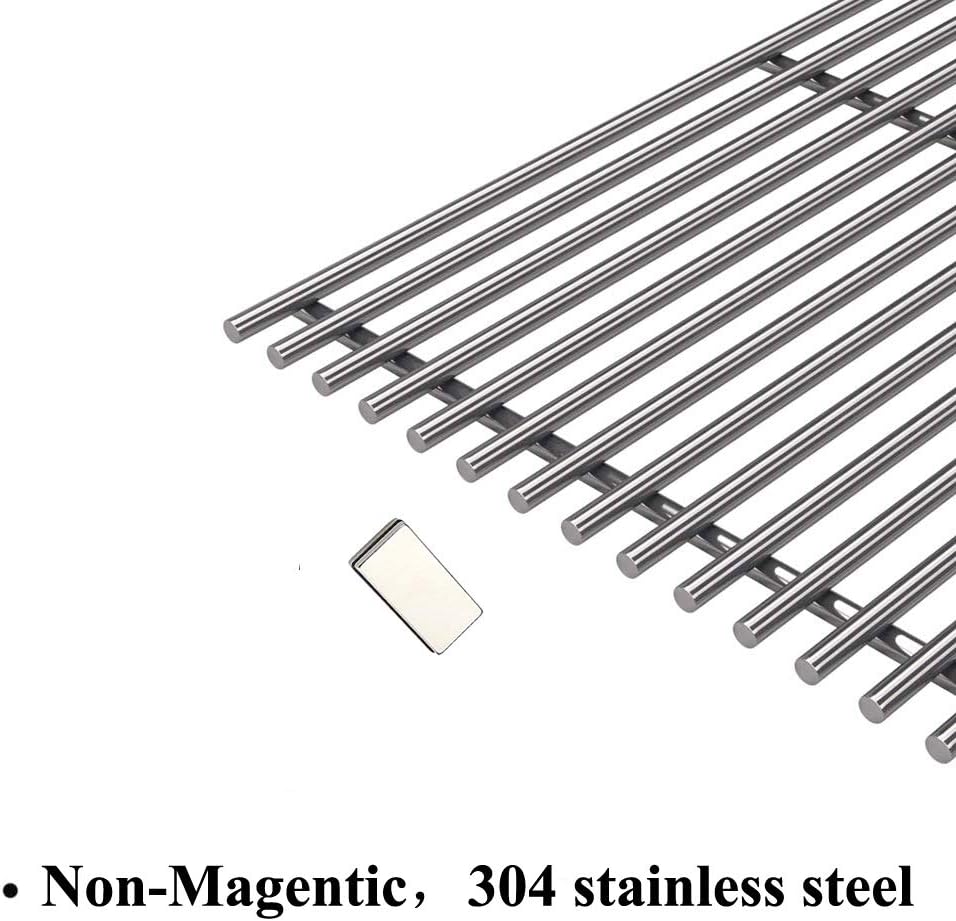 S47E (3-Pack) 18" Stainless Steel Cooking Grid Grates for Charbroil Performance 4 Burner 463376018P2, 463376117, 463377117, 463673617, 463377017, 463347017 and 5 Burner 463347519