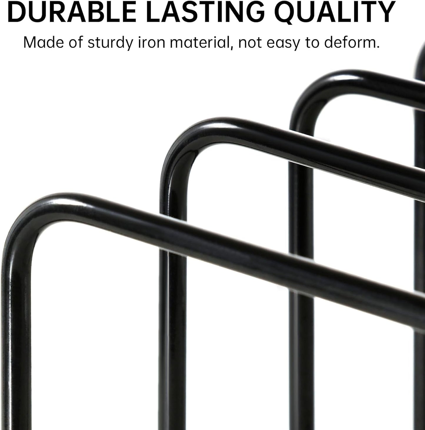 Cutting Board Organizer (2 Pc), Kitchen Cabinet Organizer, Baking Sheet Holder with 5 Divided Slots, for Countertop or Cabinet Storage, Space Saving