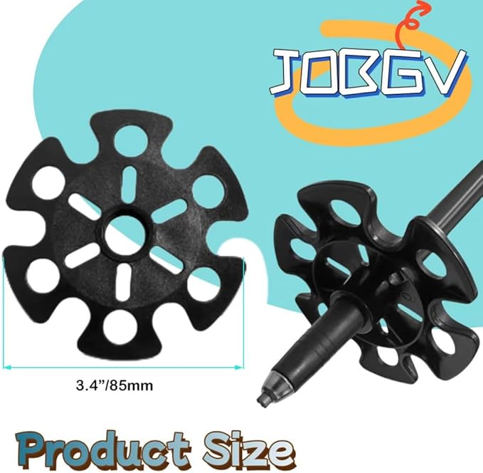 Walking Stick Tips,Removable Mud Ski Basket Trekking Pole Snowflake Basket,Removable Mud Ski Basket Replacement Accessory for Hiking Poles(8 PCS)