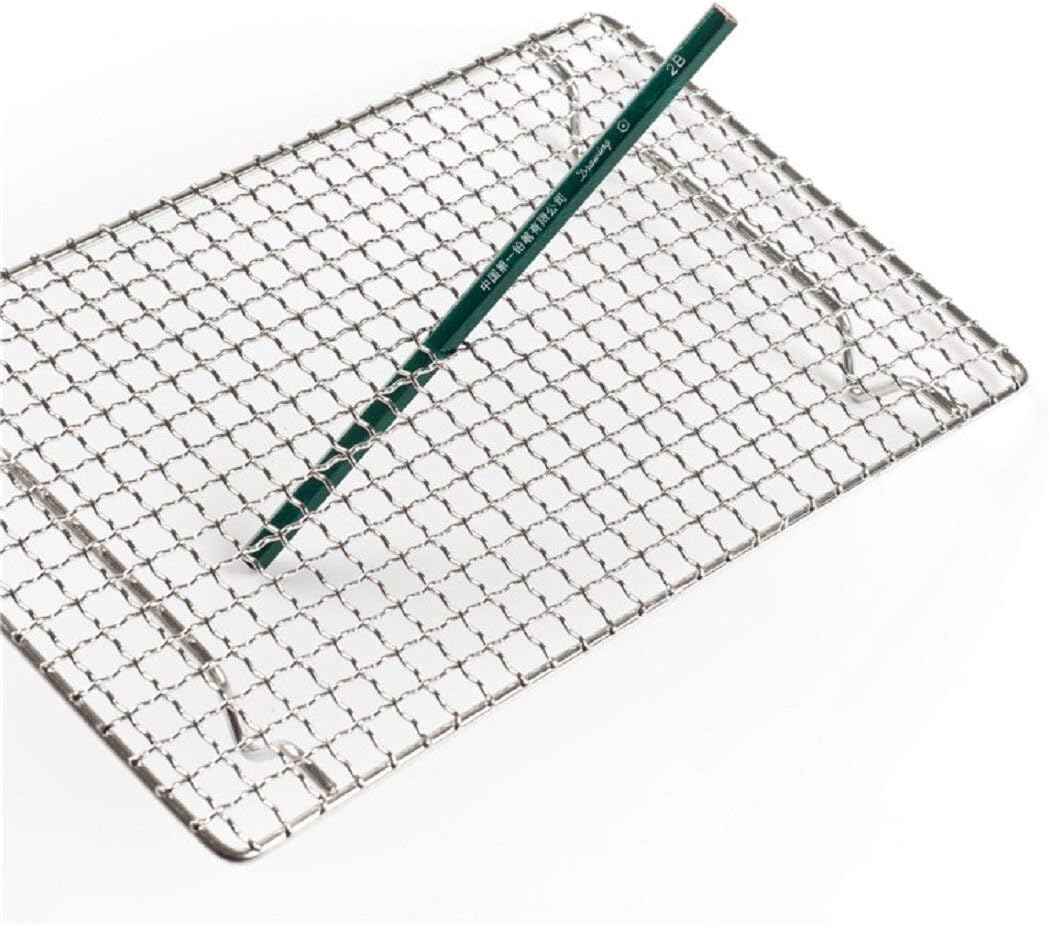 304 Stainless Steel Cooling Rack Versatile Baking Rack Heat Resistant Rust Proof Sturdy Grate 13.8"*9.8"