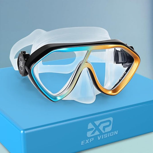 Scuba Diving Mask for Adults - Premium Anti-Fog Snorkeling Mask Comfortable & Leak-Proof Swim Goggles with Nose Cover for Scuba Diving, Snorkeling & Underwater Adventures